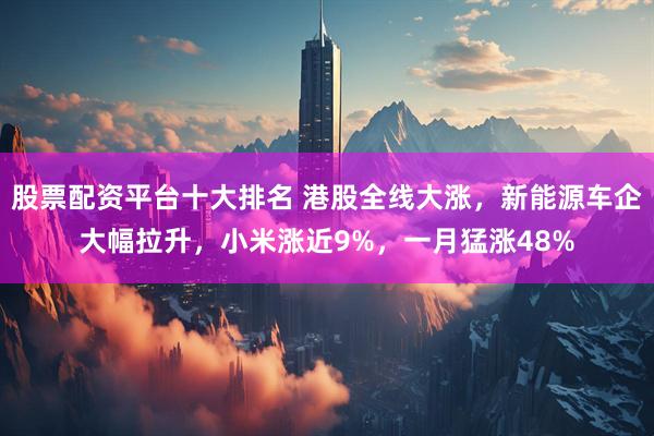 股票配资平台十大排名 港股全线大涨,新能源车企大幅拉升,小米涨近9%,一月猛涨48%